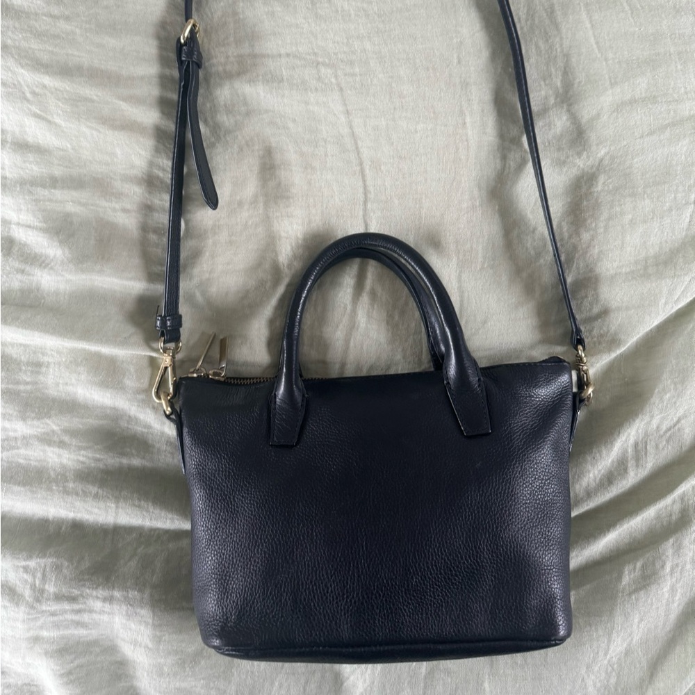 Barney’s New York black leather cross-body bag - Picture 4 of 7